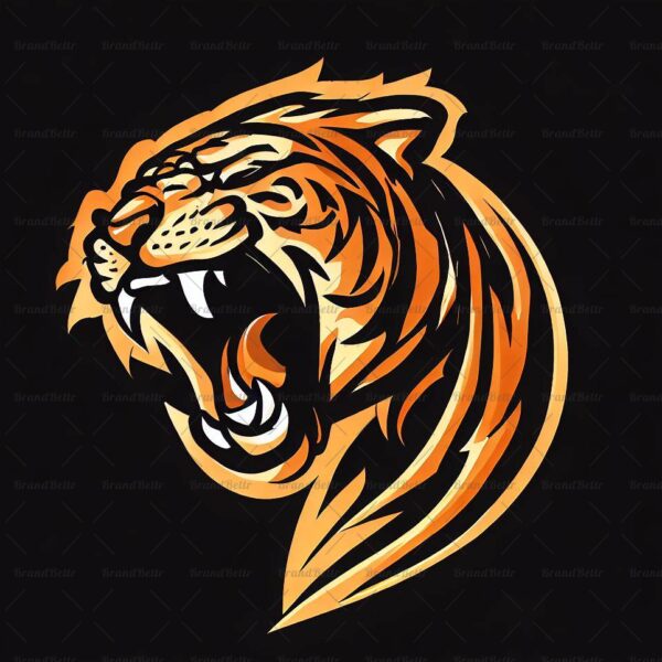 Brüllender Tiger